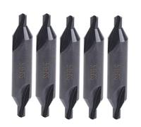 Centering Drill Bits High Speed Steel 5Pcs 5mm Precision Positioning Tools for Milling Machines and Bench Drills