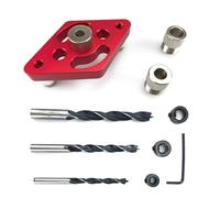 Centering Drill Guide Locator with 3pc Drill Bit(6mm 8mm 10mm) Positioner Tool for Woodworking Enthusiasts Hole Centering Guide