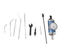 Centering Indicator 0-3mm, Centering Lever Gauge, High Precision 0.01mm Dial Gauge with 6 Probes and 2 Test Bars, for Mill Workpiece Alignment and Mechanical Bore Measurement