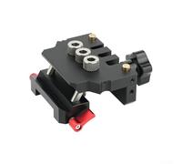 -Centering Jigsaw Puncher for for Precision Woodworking with 8mm and 6/10mm Drill Sleeves, for CNC Aluminum Alloy Construction, Compatible with Round Logs 12-26mm