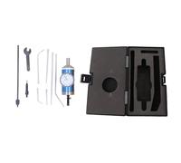 Centering Level Indicator Mechanical Pointer Dial Test Indicator for Center Measuring 0 to 3mm Range with 0.01mm Resolution for Machining Work Chrome Plated Stainless Steel Kit