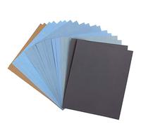 CenterZ 9x11 inch 18 Sheets Sandpaper, Wet or Dry 2000-12000 Grit 9 Assortment Sand Paper, Extra Fine Abrasive Pads for Automotive Sanding, Wood Turing Finishing, Metal Furniture Polishing and More