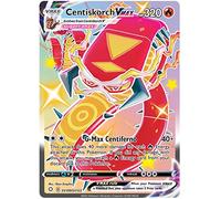 Centiskorch VMAX SV109/SV122 Shiny Rare Pokemon Card (Shining Fates) + 1x TitanCards® Toploader