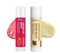 Centives Lip Balm Combo | 1% Kojic Acid & Licorice for Dark Lip Correction | SPF 30 | Brightening & Moisturising Care (Vanilla & Strawberry)