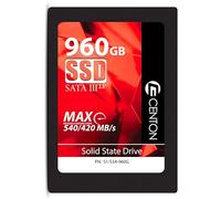 Centon 960GB SSD Internal Solid State Drive, SATA III 6Gb/s 2.5”, 3D NAND TLC, Up to 490MB/s, Faster Startup, Apps, Gaming & File Transfers for Laptop/PC Desktop