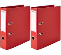 Centra 230160 A4 75 mm PP Lever Arch Files - Red (Pack of 2)