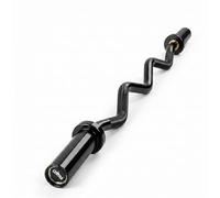 Centra 4ft Olympic EZ Curl Bar, 810lbs Capacity 2" Sleeve, W-Shape Ergonomic Barbell with Hybrid Bearing & Bushing, IWF Volcano Knurling, E-coat Rust Proof for Home Gym & Full-Body Training