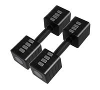 Centra Adjustable Dumbbells Set of 2 Home Gym Exercise 2.5kg/5kg Black Pink - Black - 5kg