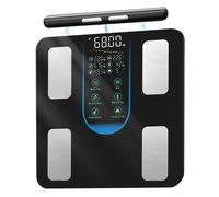 Centra Body Fat Scale Bathroom Digital Smart Pregnancy BMI Monitor Bluetooth in Black Centra Black