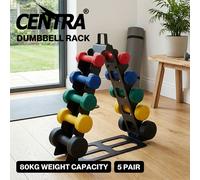 Centra Dumbbell Rack Stand Steel A-Frame Home Gym Weight Storage Holder 180LB