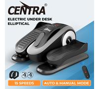 Centra Under Desk Elliptical Machine,15 Speed Levels,Electric Seated Pedal Exerciser for Home & Seniors, Quiet Portable Design with Remote Control & Non-Slip Mat