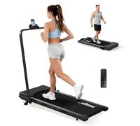 Centra Folding Treadmill with APP Control, 2.5HP Quiet Walking Pad Under Desk, 3-in-1 Treadmills for Home Foldable with Incline, Bluetooth Music & Heart Rate, LED Running Machine for Home Office