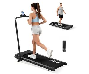 Centra Folding Treadmill with APP Control, 2.5HP Quiet Walking Pad Under Desk, 3-in-1 Treadmills for Home Foldable with Incline, Bluetooth Music & Heart Rate, LED Running Machine for Home Office