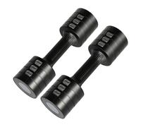Centra Pair Adjustable Dumbbells 1-2.5kg Metal Home Gym Exercise Weight Training - Black