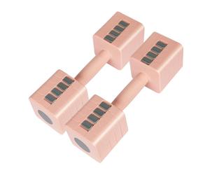 Centra Pair Adjustable Dumbbells Set 2.8KG-10KG Metal Weight Block Home Gym Pink
