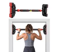 Centra Pull Up Bar for Doorway No Drilling, 200kg Heavy Duty Chin Up Bar with Triangle Support & Anti-Slip Base, Adjustable 73-101cm Home Gym Equipment for Pull-ups