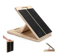 Centra Slant Board for Calf Stretching, Foldable Wooden Non-Slip Calf Stretcher with Adjustable 5 Angles (20°-45°) - Incline Board for Plantar Fasciitis, Achilles Tendon, Leg Muscles, 300lb Capacity