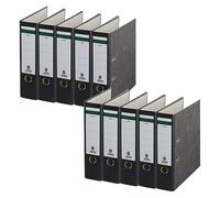 Centra Standard Folder Cloud Marble Pack of 10 Recycled Blue Angel LGA Certificate A4 8 cm Wide up to 600 Sheets (80 g/m²) Edge Protection Finger Hole Black 628576