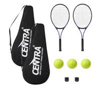 Centra Tennis Racket Set 260G Lightweight Pre-Strung Aluminium Black Blue