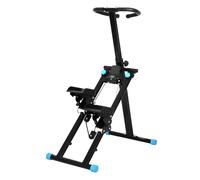 Centra Upgraded Vertical Stair Climber Foldable Stair Stepper Workout Machine in Black Centra Black