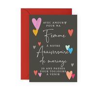 Central 23 20 Ans Anniversaire Mariage Femme Romantique Amour Chérie Vient Avec Stickers Cadeau Anniversaire Cadeau Mignon Par