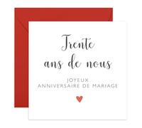 Central 23 30 Ans Anniversaire Mariage Carte Mari Femme Couple Amour Vient Avec Stickers Cadeau Anniversaire Cadeau Mignon Par
