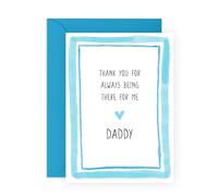 Central 23 Birthday Card For Daddy - Thanks For Always Being There For Me - Father's Day Cards From Daughter Son - Happy Birthday Card For Dad - Gifts For Him Men Pop Papa - Comes With Stickers