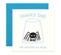 Central 23 Birthday Cards For Dad From Son Daughter - Thanks Dad For Keeping Us Alive - Hilarious Father's Day Card For Dad - Jokes Pun Humour - Gifts For Men Pop Daddy - Comes With Fun Stickers