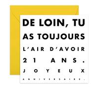 Central 23 - Carte d'anniversaire hilarante pour un ami - Cartes d'anniversaire malicieuses pour maman et papa - 30 ans, 40 ans, 50 years - Card humoristique avec autocollants.