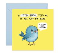 Central 23 Charming Birthday Card - 'LITTLE BIRDIE' - Perfect for Adding a Sweet and Delightful Touch to Birthday Celebrations - Ideal for Him Her, Friends, Family, Colleagues - Comes With Stickers