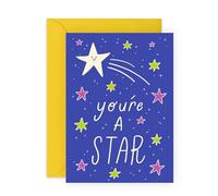 Central 23 Cheerful Card - 'YOU'RE A STAR' - Perfect for Uplifting Anyone with a Positive Message - Ideal for Him Her Friends Family & Loved Ones - A Bright Way to Spread Joy - Comes With Stickers