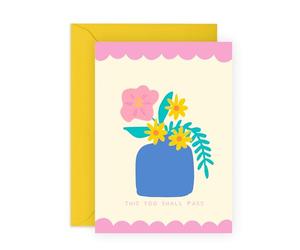 Central 23 Encouragement Cards For Men - This Too Shall Pass - Sympathy Condolences Memorial Bereavement Grief Gifts - Cheer Up Gifts For Women - Comes With Stickers & Envelopes