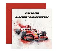 Central 23 F1 Biglietto Auguri Car Corsa Ragazzo Uomo Papà Zio Viene Con Adesivi Regalo Compleanno Regalo Carino Lui