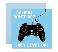 Central 23 - Fun Birthday Cards for Gamers - 'Gamers Don’t Age' - Brother Birthday Card - Birthday Card for Him, Son, Husband, Boyfriend, Boys, Men - Comes with Fun Stickers