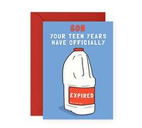 Central 23 Funny Birthday Card Son - 20 Year Old Bday Gifts - Humour - Expired Teens - Son Birthday Card - From Mum Dad Parents - 20th Birthday Cards For Men - Comes With Stickers