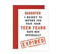 Central 23 Funny Daughter Birthday Card - 20th Birthday Cards for Women - Twenty Year Old Twentieth - Comes With Fun Stickers - Made In UK