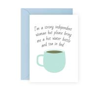 Central 23 Hilarious Empowering Greeting Card - 'INDEPENDENT WOMAN' - Perfect for Celebrating Strength and Confidence - Ideal for Friends & Family with a Great Sense of Humor - Comes With Stickers