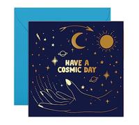 Central 23 - Horoscope Birthday Card for Her - 'Cosmic Day' - Zodiac Design - Comes with Fun Stickers