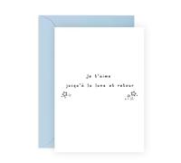 Central 23 Je T'aime Carte Mère Père Enfant Fille Famille Couple Romantique Vient Avec Stickers Cadeau Anniversaire Par