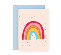Central 23 Kinder Geburtstagskarte Für Tochter Mädchen Regenbogen Glitzer Süß Glückwünsche Aufkleber Von