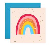 Central 23 - Pretty Birthday Card For Friends - Rainbow - 'Magical Day' - Greeting Cards For Girls - Daughter Birthday Cards - Comes With Fun Stickers