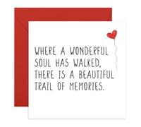Central 23 Sorry For Your Loss Card - Beautiful Trail Of Memories - Condolences Card For Loved Ones - Sympathy Cards Thinking Of You - Sorry, Mourning, Bereavement - Comes With Stickers