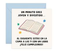 Central 23 Tarjeta Cumpleaños Libro Lector Graciosa Viejo Amigos Familia Humour Viene Con Pegatinas Regalo Cumpleaños Lindo Regalo Por