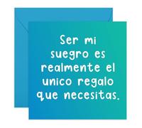 Central 23 Tarjeta Cumpleaños Suegro Graciosa Divertida Padre Él Hombres Regalo Aniversario Viene Con Pegatinas Lindo Regalo Por