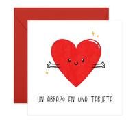 Central 23 Tarjeta Recuperación Abrazo Lindo Corazón Amigos Familia Viene Con Pegatinas Regalo Aniversario Lindo Regalo Por