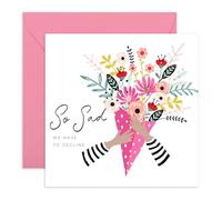 Central 23 Wedding Declined Rsvp Card From Guest - So Sad We Have To Decline - Wedding Regret Card From Guest - Wedding Invitations From Groom Bride - Comes With Fun Stickers