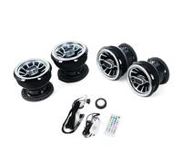 Central 4PCS LED Front Dashboard AC Air Condition Vent Outlet Turbo Interior Trim Car Accessories/Fit For BMW MINI COOPER R55 R56 R59 R60(For R55 R56 R57)