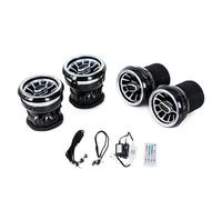 Central 4PCS LED Front Dashboard AC Air Condition Vent Outlet Turbo Interior Trim Car Accessories/Fit For BMW MINI COOPER R55 R56 R59 R60(For R60 New)