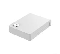 Central AC Controller Switch Protective Cover, Clear Acrylic Locking Box for 86-Type Panels, Humidity and Dust Resistant Safety Guard with 2 Keys for Residential and Industrial Use(White)