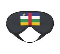 Central African Flag Print Sleep Mask, Soft Breathable Eye Cover for Travel, Shift Work & Meditation
